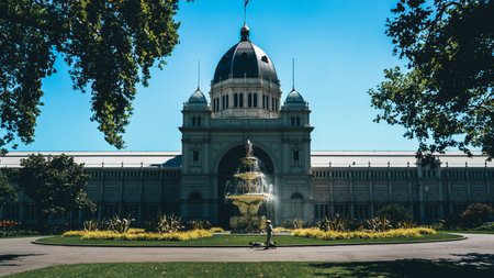 The Royal Exhibition Building. World Heritage-listed building in Melbourne, Victoria, Australia.