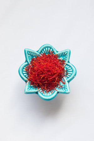 A closeup of the Saffron flower of Khorasan, Iranの写真素材