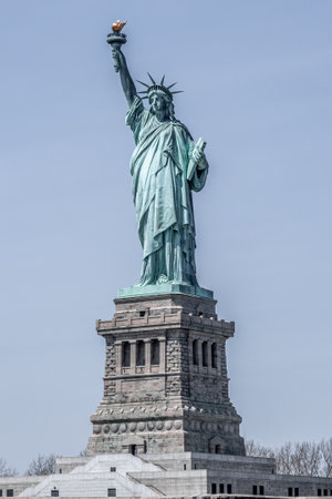 The famous Statue of Liberty in New York, USA