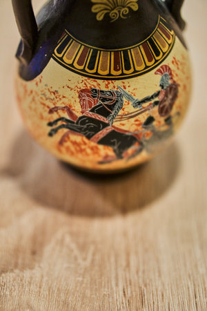 A closuep of a beautiful vaseの写真素材