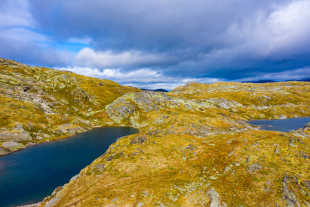 A beautiful shot of a rural wetland mountain area in Norway