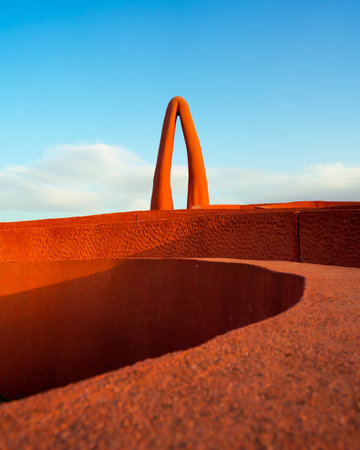 A vertical shot of the Labirinto di Arianna in Messina, Italy