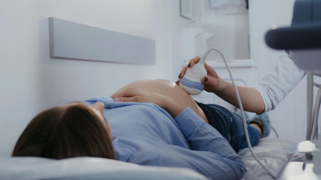Pregnant Woman With Big Stomach - Ideal Concept For Motherhood, Healthcare and Baby