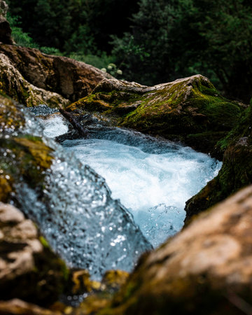 A beautiful view of a river surrounded by rock formations