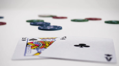 Successful Player Playing Poker - Concept For Gambling, Casino, Gaming And Poker