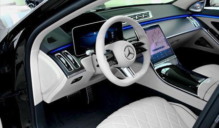 Luxurious, Comfortable And Modern Car Interior. Ideal Concept For Power, Performance, Automobile And...