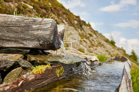 A beautiful shot of a field during the day in Austriaの写真素材