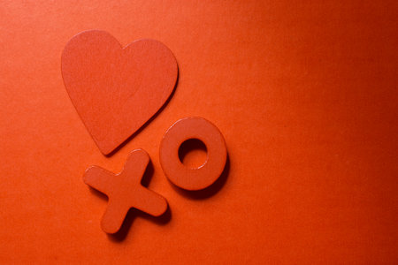 An abstract background with a red heart - perfect for wallpaper