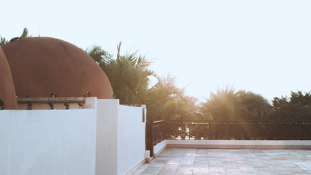 The view from the roof with domes, artsy aestheticの写真素材