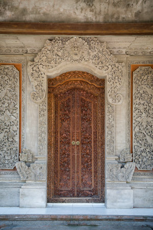 A vertical shot of the old architecture in Rasmlar Berru, Indonesiaの写真素材