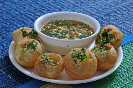A Punjabi style Chhole or Pani Puri