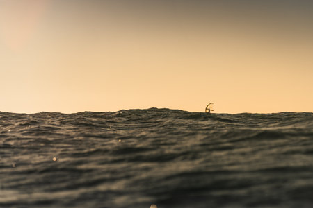 A selective of sea ripples on the sunset in Blouberg, Cape Town