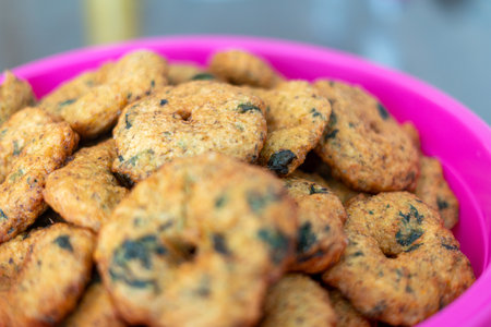 A closeup shot of the delicious Indian sweets in the bowl