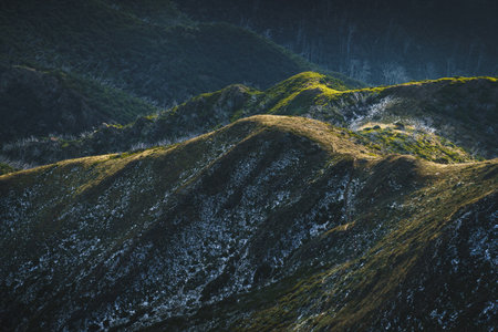An aerial view of the Mount Feathertop, Victoria