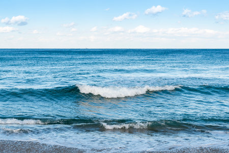 A beautiful shot of a coast with a turbulent sea
