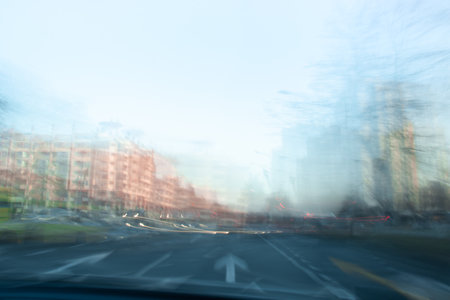 Daylight long exposure on the road.