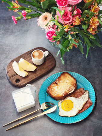 A closeup of a breakerfast in Beijing