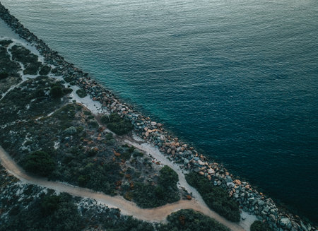 A top view of the Outer Harbour Adelaide