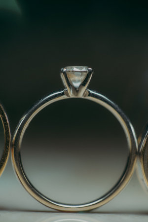A closeup shot of a ring