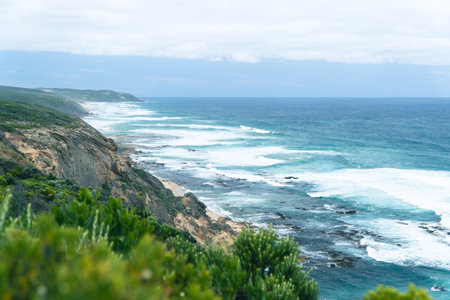 The great ocean road in Victora, Australiaの写真素材
