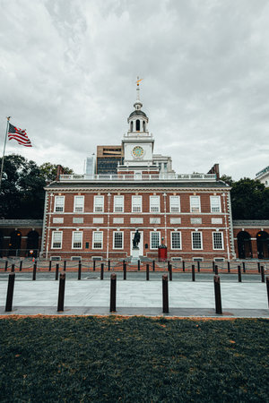 A vertical shot of the Independence Hall Philadelphia, USAのeditorial素材