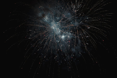 A beautiful shot of fireworksの写真素材