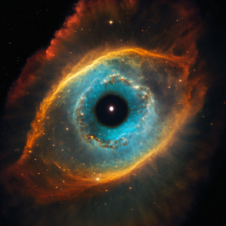 An AI generated illustration of Fascinating helix nebula, spaceの素材