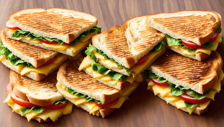 An AI generated illustration of appetizing freshly baked pastry, perfect for menu usageの素材