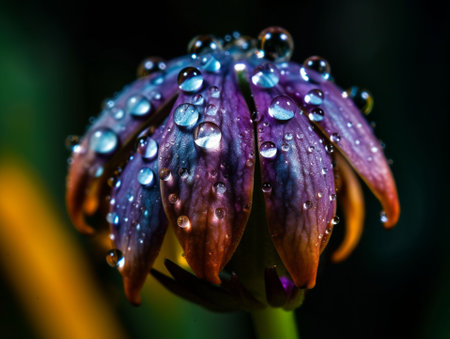 An AI generated illustration of Beautiful purple flower in natureの素材