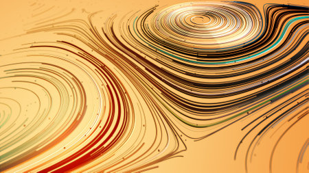 An AI generated illustration of a vibrant yellow textured background with pillarsの素材