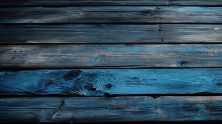 An AI-generated illustration of a blue wooden surfaceの素材