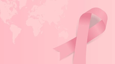 February 4, World Cancer Day with Pink Ribbonのイラスト素材
