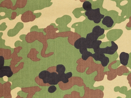 Japanese armed force flecktarn camouflage fabric texture backgroundの写真素材