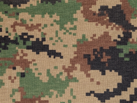 Royal thai marine  digital woodland camouflage fabric texture backgroundの写真素材
