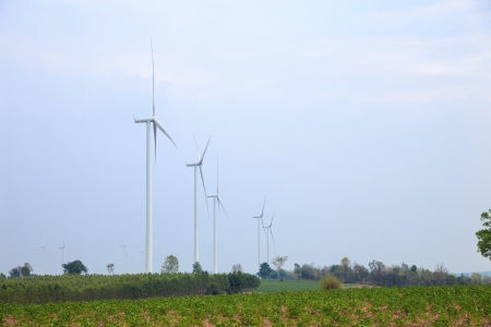 Wind turbine power generatorの写真素材