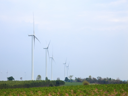 Wind turbine power generatorの写真素材