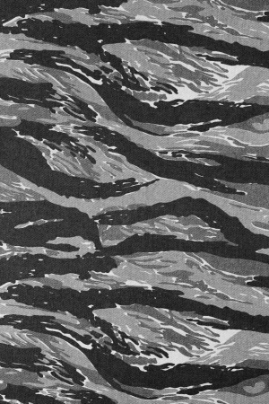 Urban tigerstripe camouflage fabric texture backgroundの写真素材