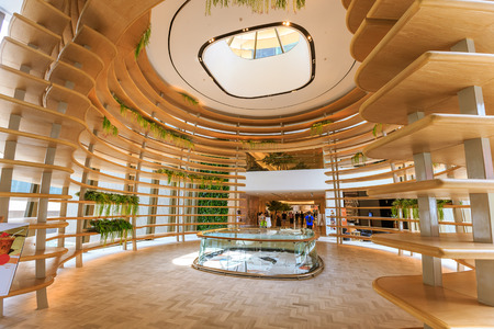 Bangkok, Thailand -  April 29, 2017: Gaysorn Village, a leading luxury shopping mall at Rajprasong District.のeditorial素材