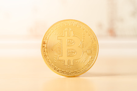 Bitcoin cryptocurrency tokenの写真素材