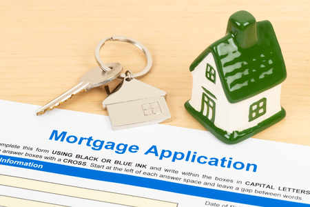 Mortgage application form, financial conceptの写真素材
