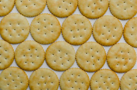 Biscuits for Breaking Time (in close up detail).の写真素材