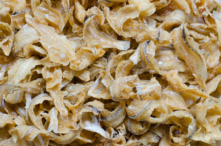 Salted Fried Dried Fishes for Appetizer Eating.の写真素材