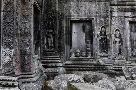 Ta Prohm Temple is The One Attractive Temple In Angkor Thom Area at Siem Reap Province, Cambodia.