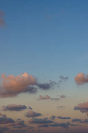 Cloudscape of Sunset Time on the Summer Season.