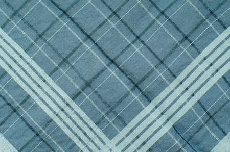 Texture of Blue Gingham Fabric.