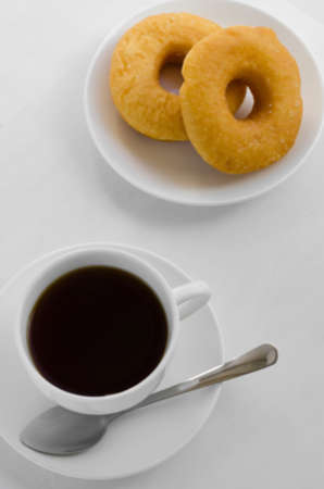 Donut and Tea Eating for Relaxing Time.の写真素材