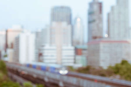 Cityscape of Bangkok of Thailand in Blurry Background.の写真素材
