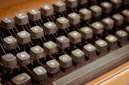 Old Typewriter in Warm Vintage Tone.