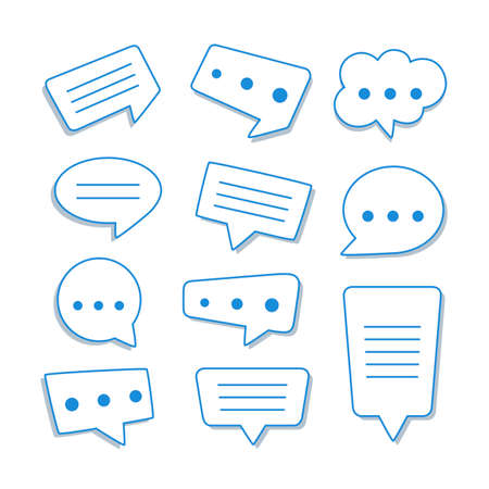 Speech Bubble Set.のイラスト素材