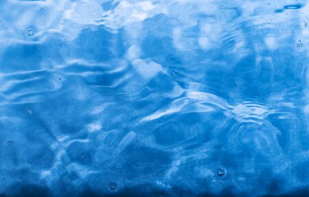Blue water wave background imageの写真素材